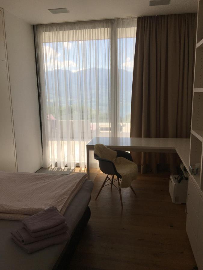 נוסדורף אם אטרסי Attersee Luxury Design Villa With Dream Views, Large Pool And Sauna מראה חיצוני תמונה