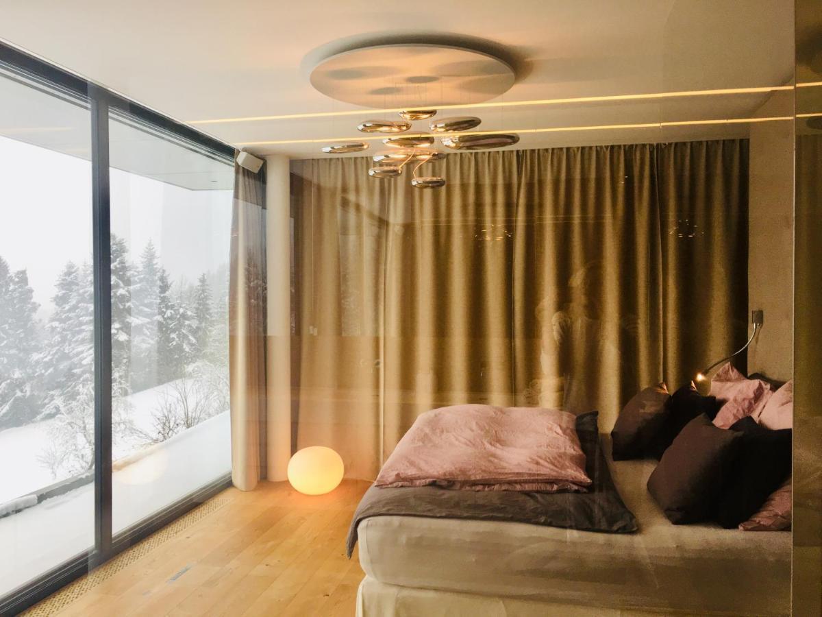 נוסדורף אם אטרסי Attersee Luxury Design Villa With Dream Views, Large Pool And Sauna מראה חיצוני תמונה